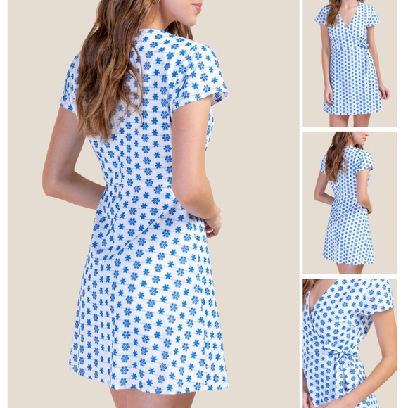 Francesca's Collections Dresses & Skirts - Francesca's Janet Eyelet Wrap Dress Small